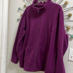 PURPLE Zip Up Sweater